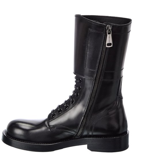 Dolce & Gabbana Leather Combat Boot - Picture 2 of 6
